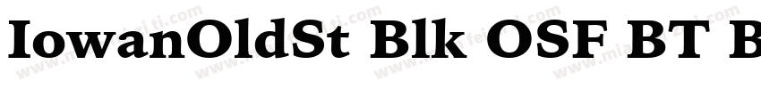 IowanOldSt Blk OSF BT Black字体转换